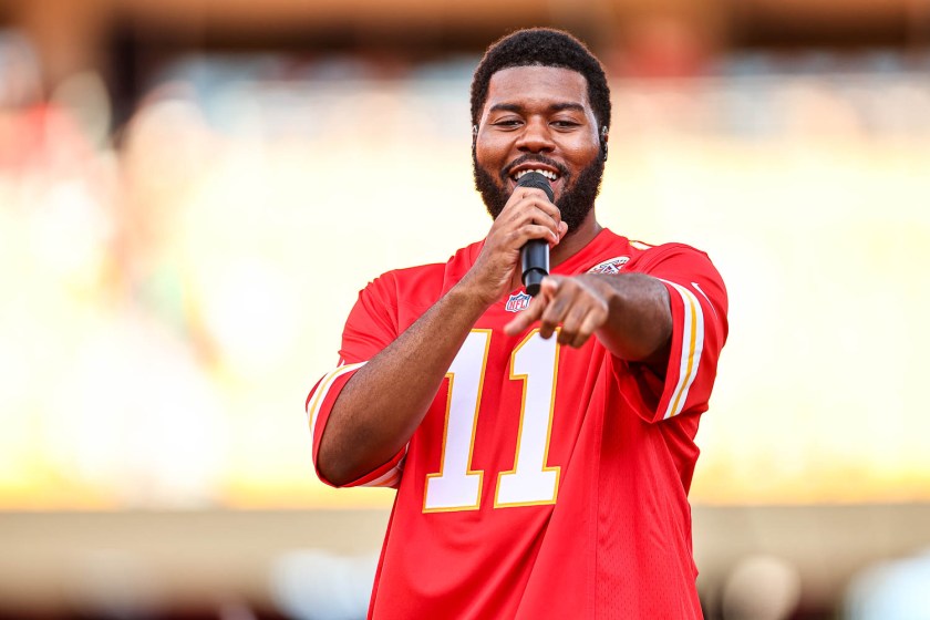 Khalid performing at GEHA Field at Arrowhead Stadium on Saturday, August 5, 2023.