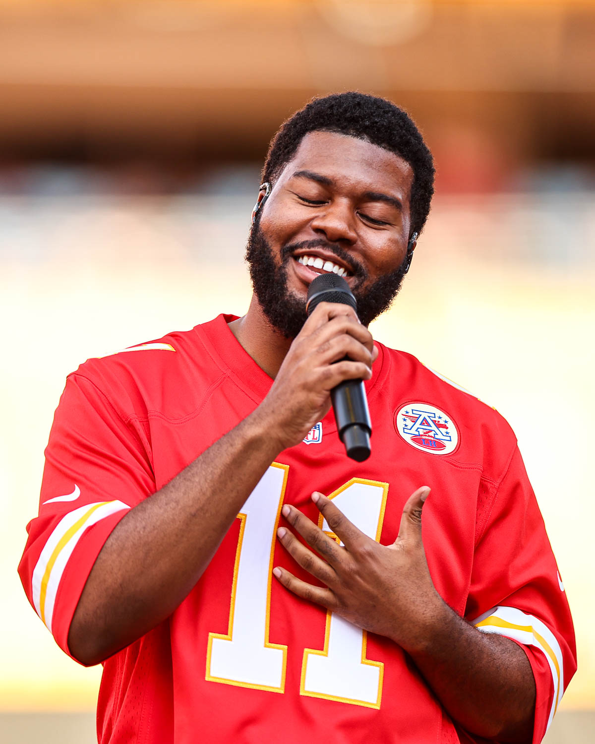 Khalid performing at GEHA Field at Arrowhead Stadium on Saturday, August 5, 2023.