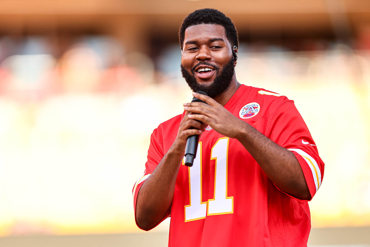 Khalid performing at GEHA Field at Arrowhead Stadium on Saturday, August 5, 2023.