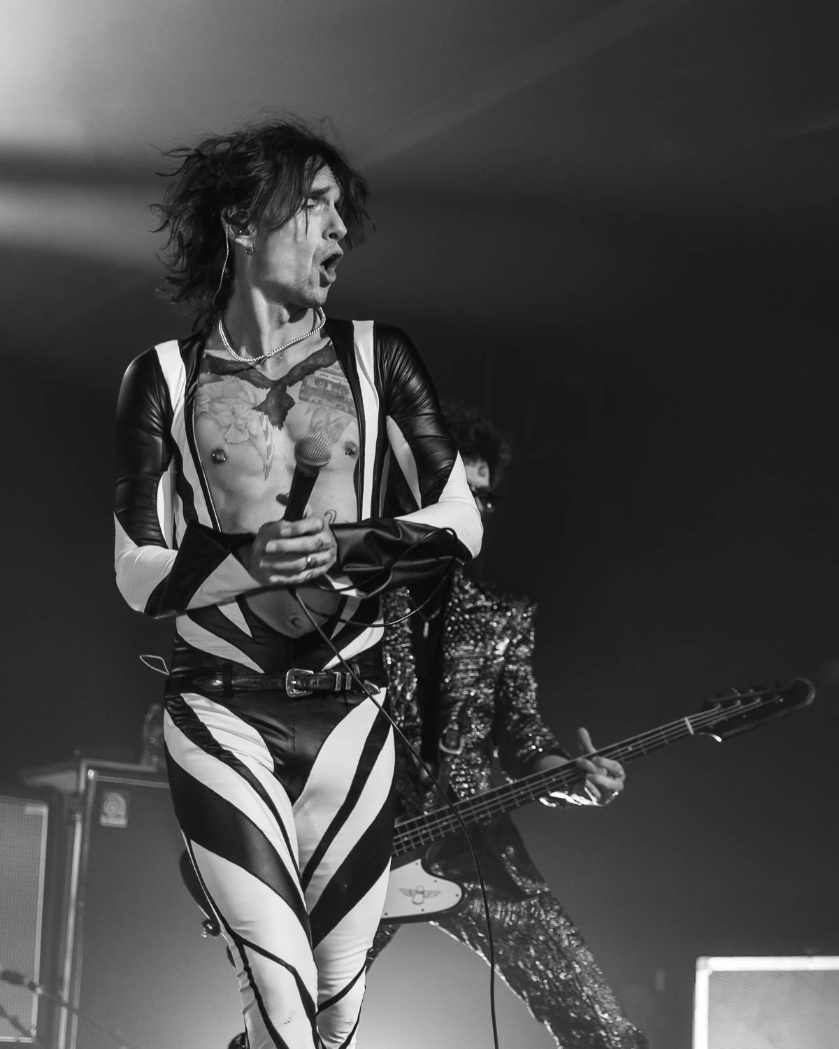 Justin Hawkins, lead vocalist of The Darkness