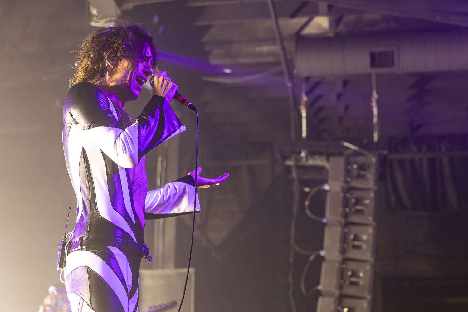 Justin Hawkins, lead vocalist of The Darkness