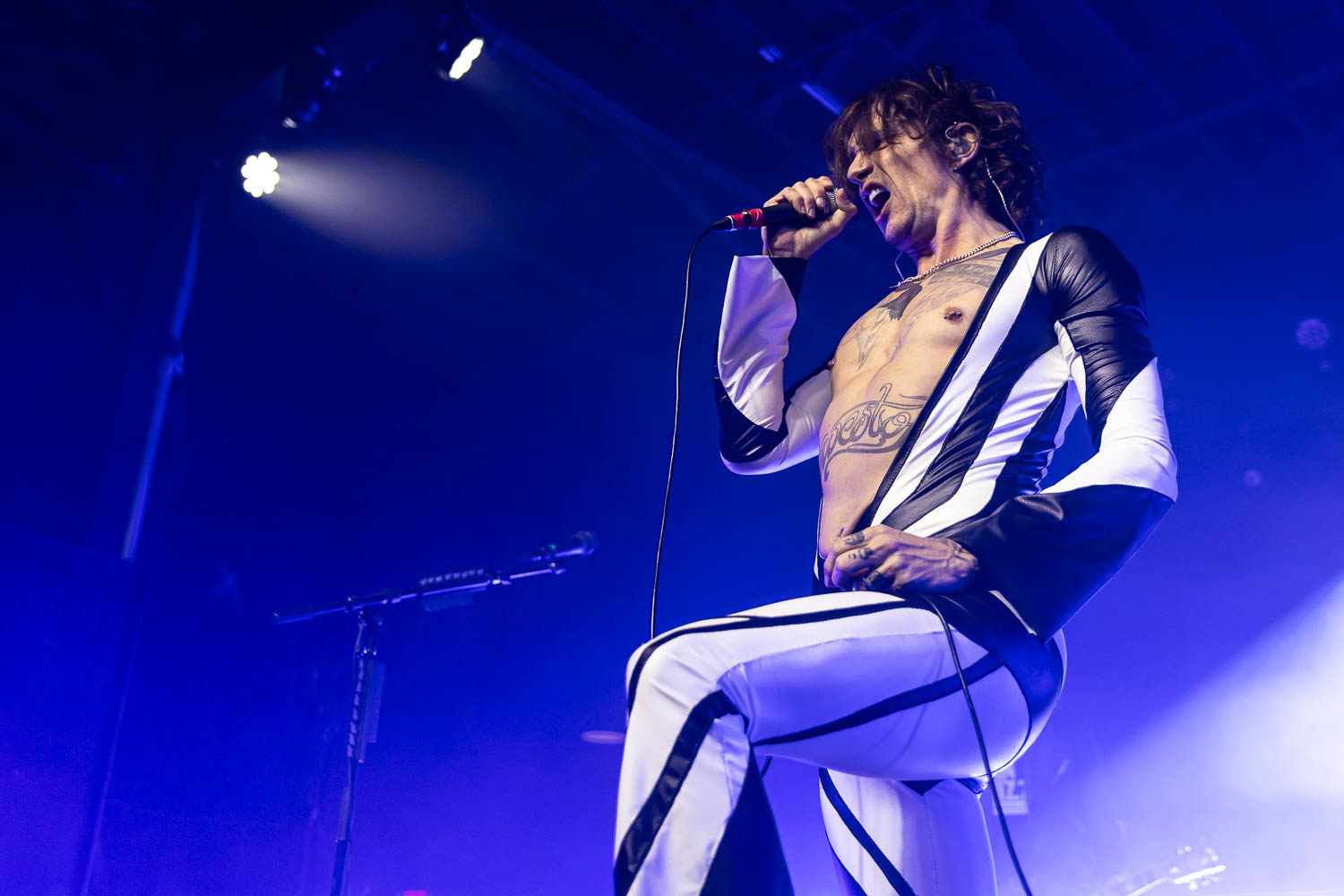 Justin Hawkins, lead vocalist of The Darkness