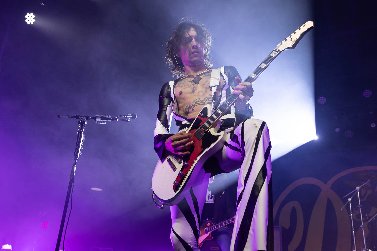 Justin Hawkins, lead vocalist of The Darkness