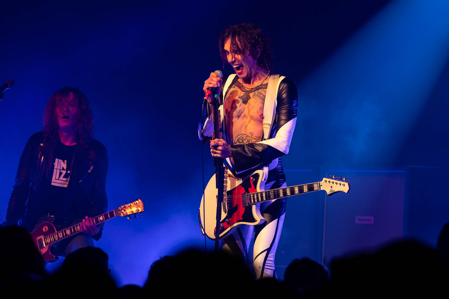 Justin Hawkins, lead vocalist of The Darkness