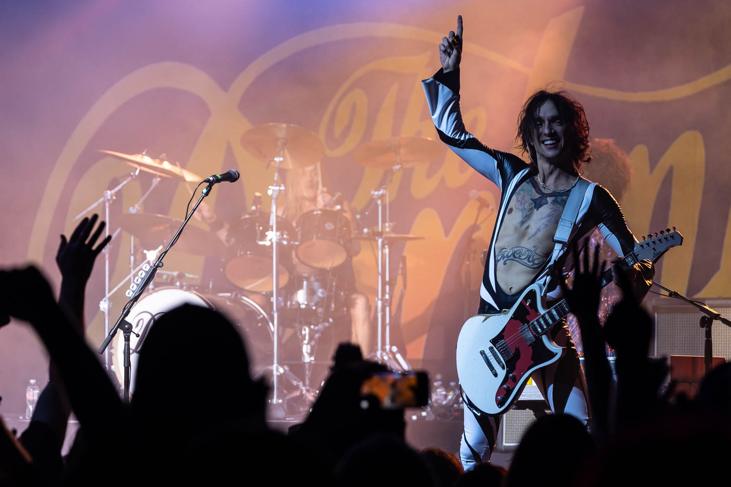 Justin Hawkins, lead vocalist of The Darkness