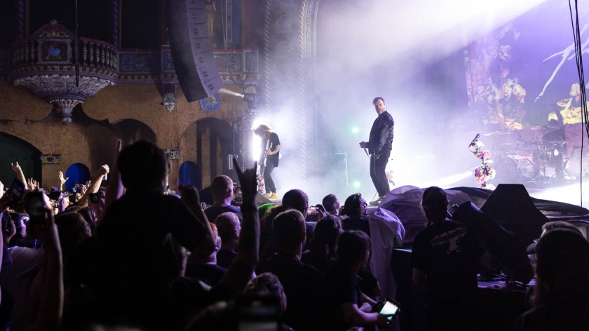 The Used performing at Uptown Theater in Kansas City, Missouri on September 20, 2023.