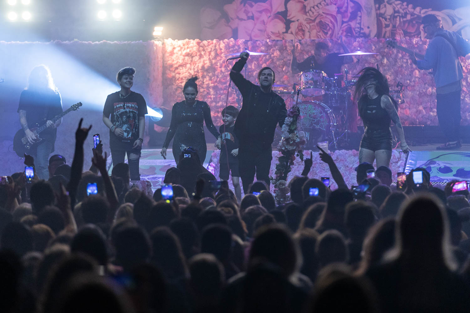 The Used performing at Uptown Theater in Kansas City, Missouri on September 20, 2023.