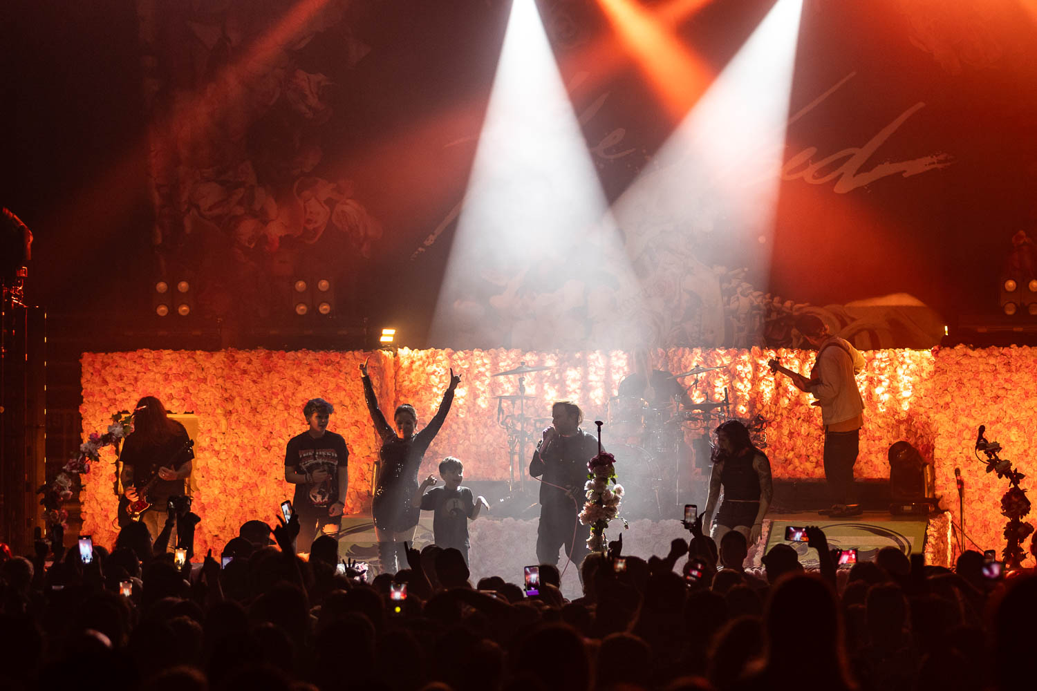 The Used performing at Uptown Theater in Kansas City, Missouri on September 20, 2023.