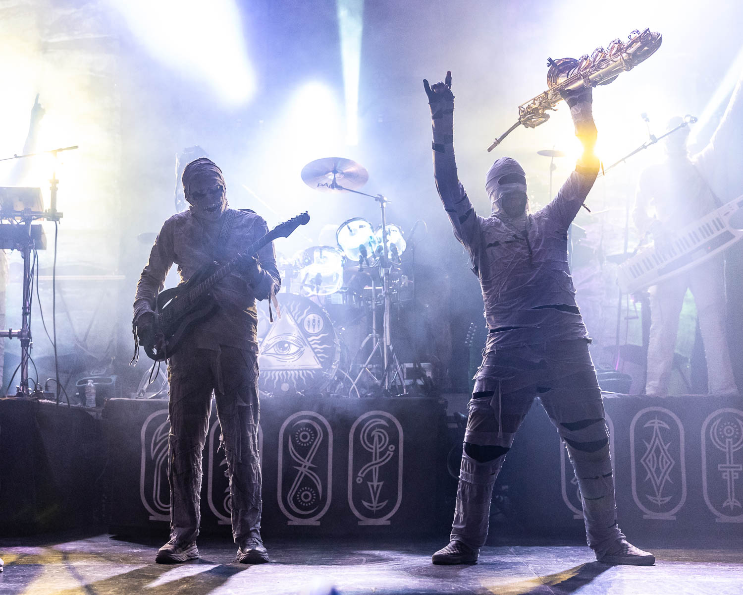 Here Come the Mummies performing at Uptown Theater in Kansas City, Missouri on Sunday, November 12, 2023.