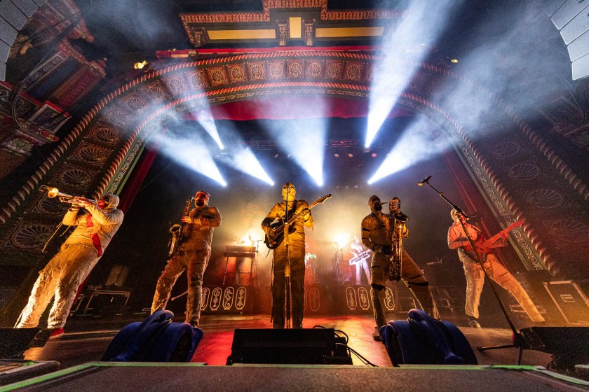 Here Come the Mummies performing at Uptown Theater in Kansas City, Missouri on Sunday, November 12, 2023.