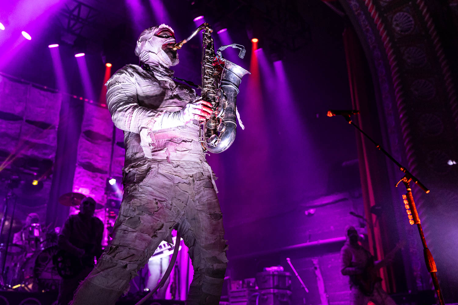 Here Come the Mummies performing at Uptown Theater in Kansas City, Missouri on Sunday, November 12, 2023.