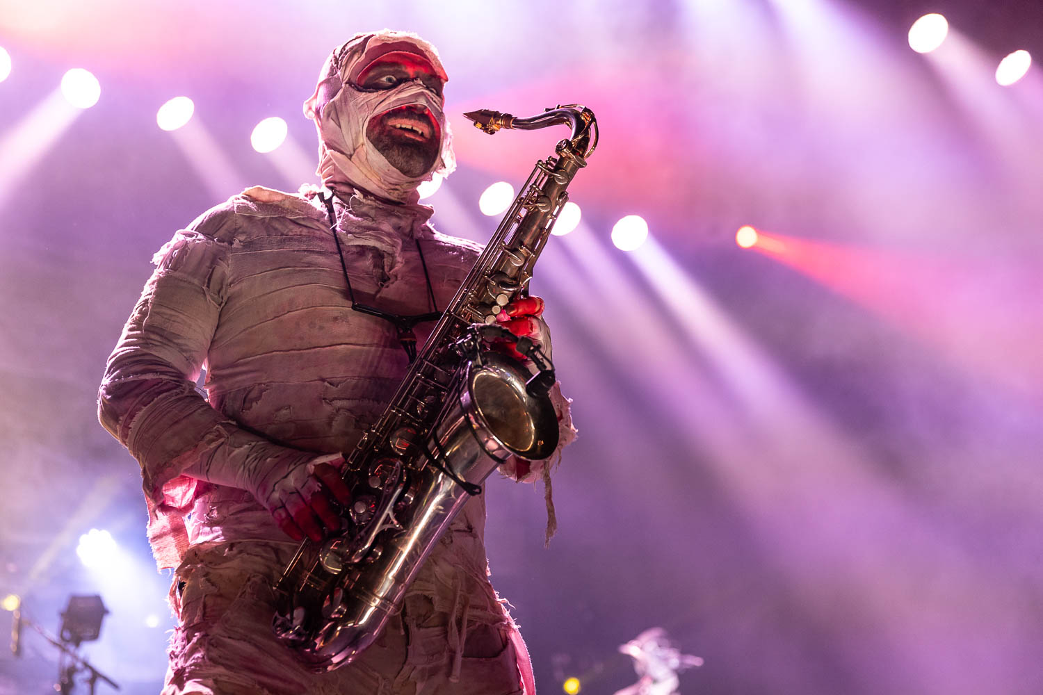 Here Come the Mummies performing at Uptown Theater in Kansas City, Missouri on Sunday, November 12, 2023.