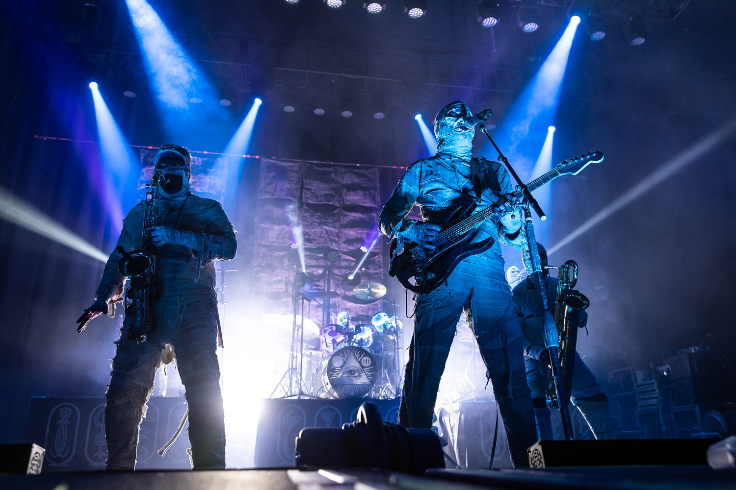 Here Come the Mummies performing at Uptown Theater in Kansas City, Missouri on Sunday, November 12, 2023.