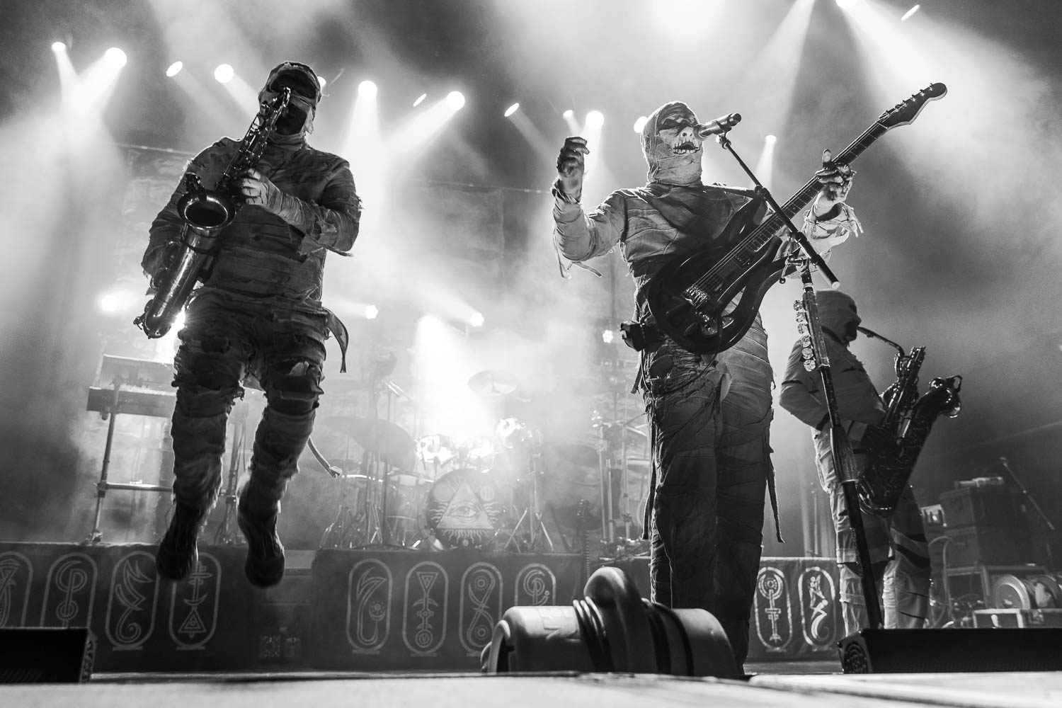 Here Come the Mummies performing at Uptown Theater in Kansas City, Missouri on Sunday, November 12, 2023.