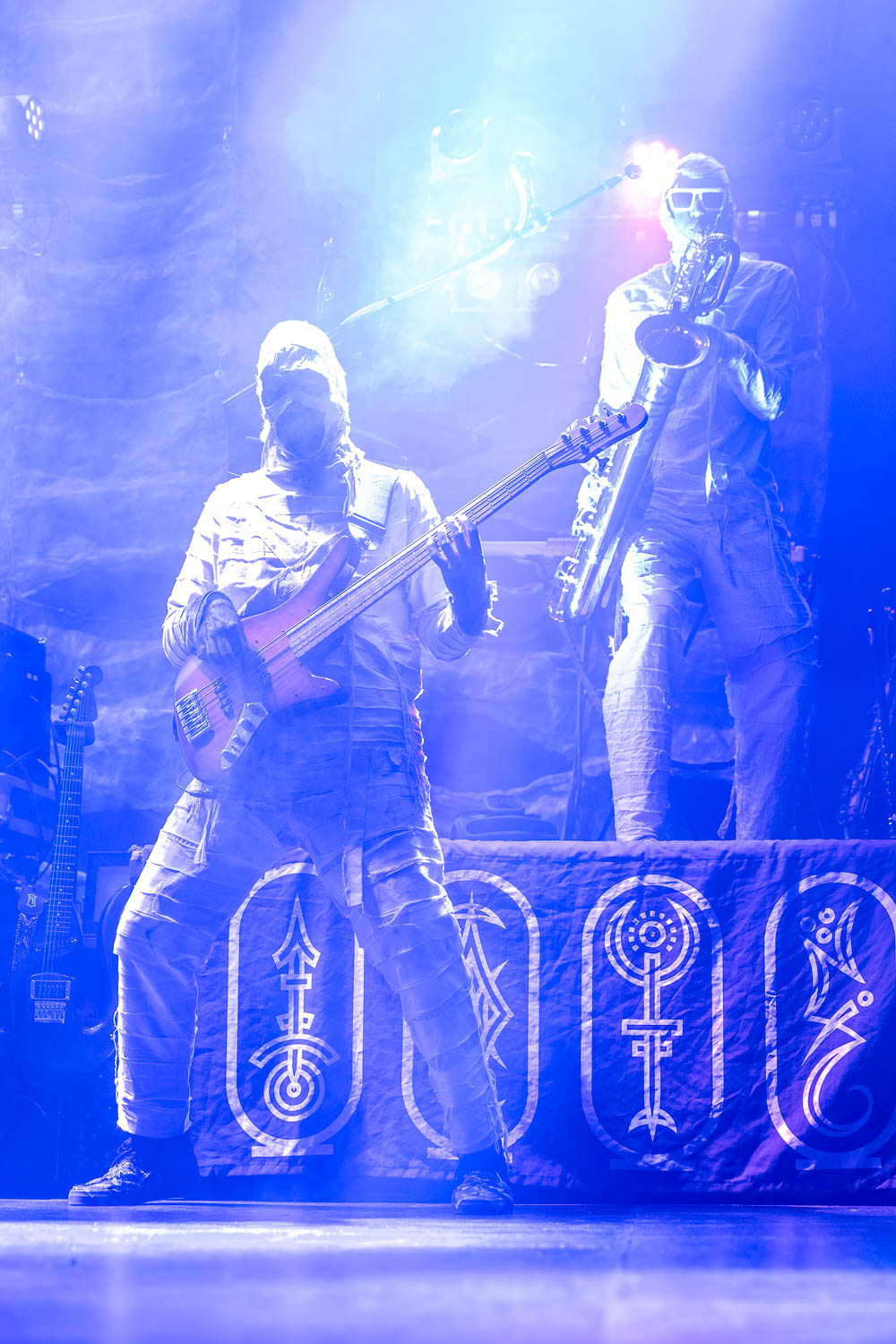 Here Come the Mummies performing at Uptown Theater in Kansas City, Missouri on Sunday, November 12, 2023.