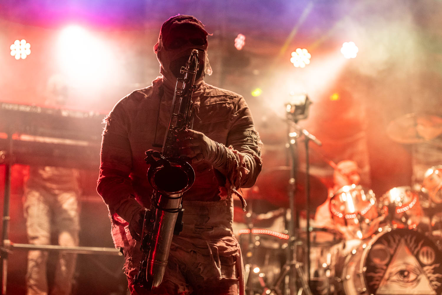 Here Come the Mummies performing at Uptown Theater in Kansas City, Missouri on Sunday, November 12, 2023.