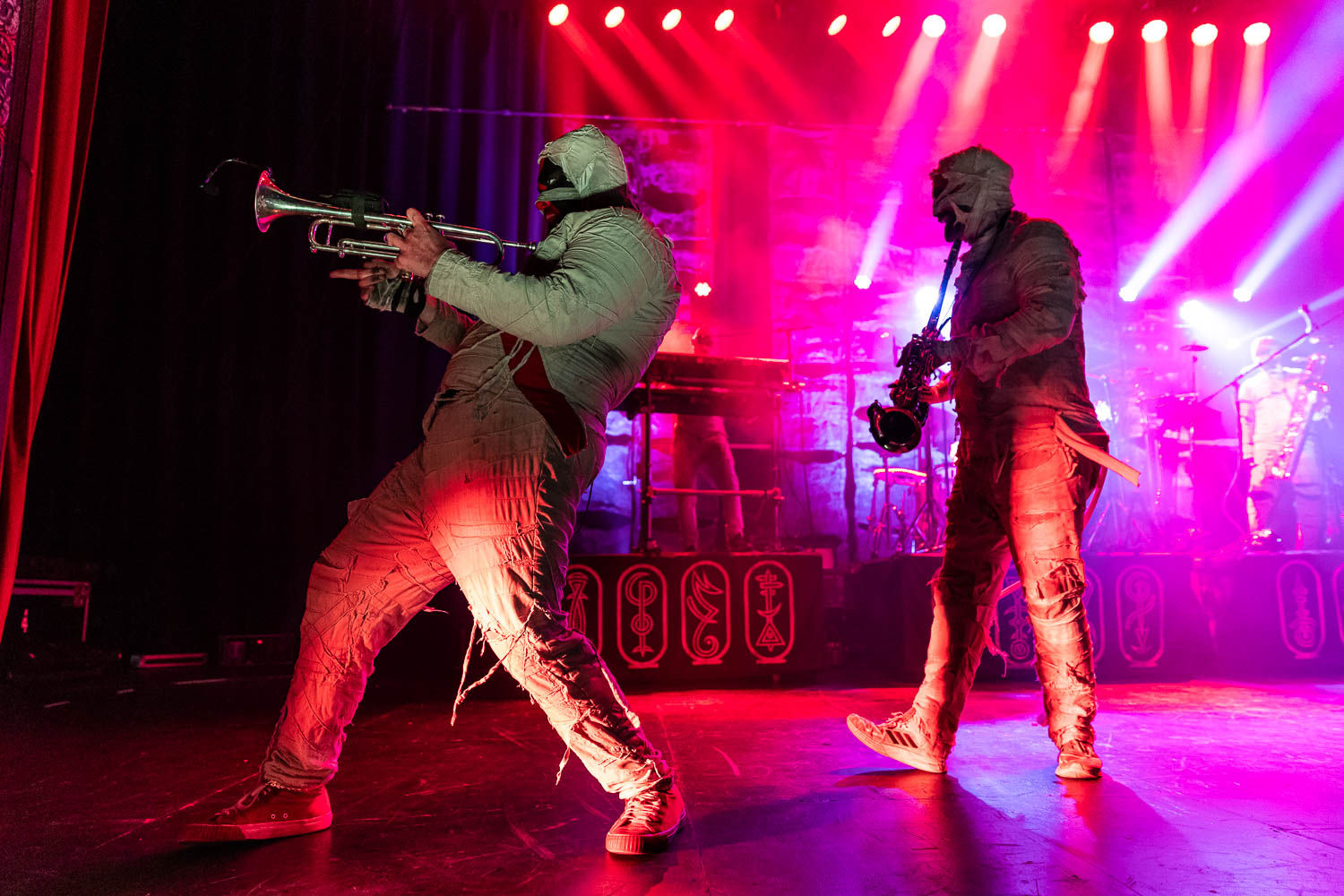 Here Come the Mummies performing at Uptown Theater in Kansas City, Missouri on Sunday, November 12, 2023.