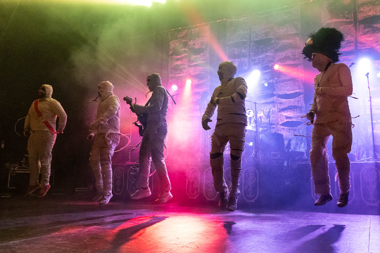 Here Come the Mummies performing at Uptown Theater in Kansas City, Missouri on Sunday, November 12, 2023.