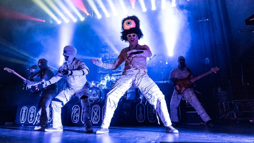 Here Come the Mummies performing at Uptown Theater in Kansas City, Missouri on Sunday, November 12, 2023.