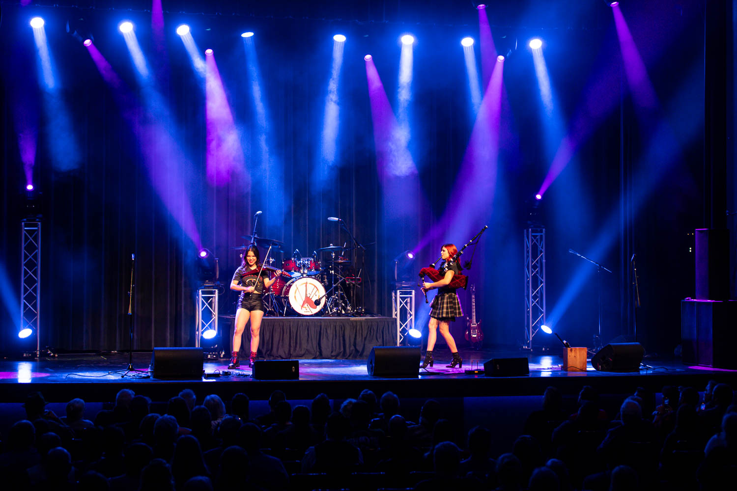 Mia X Ally performing at the Harrah's VooDoo Lounge in Kansas City, Missouri on November 10, 2023.