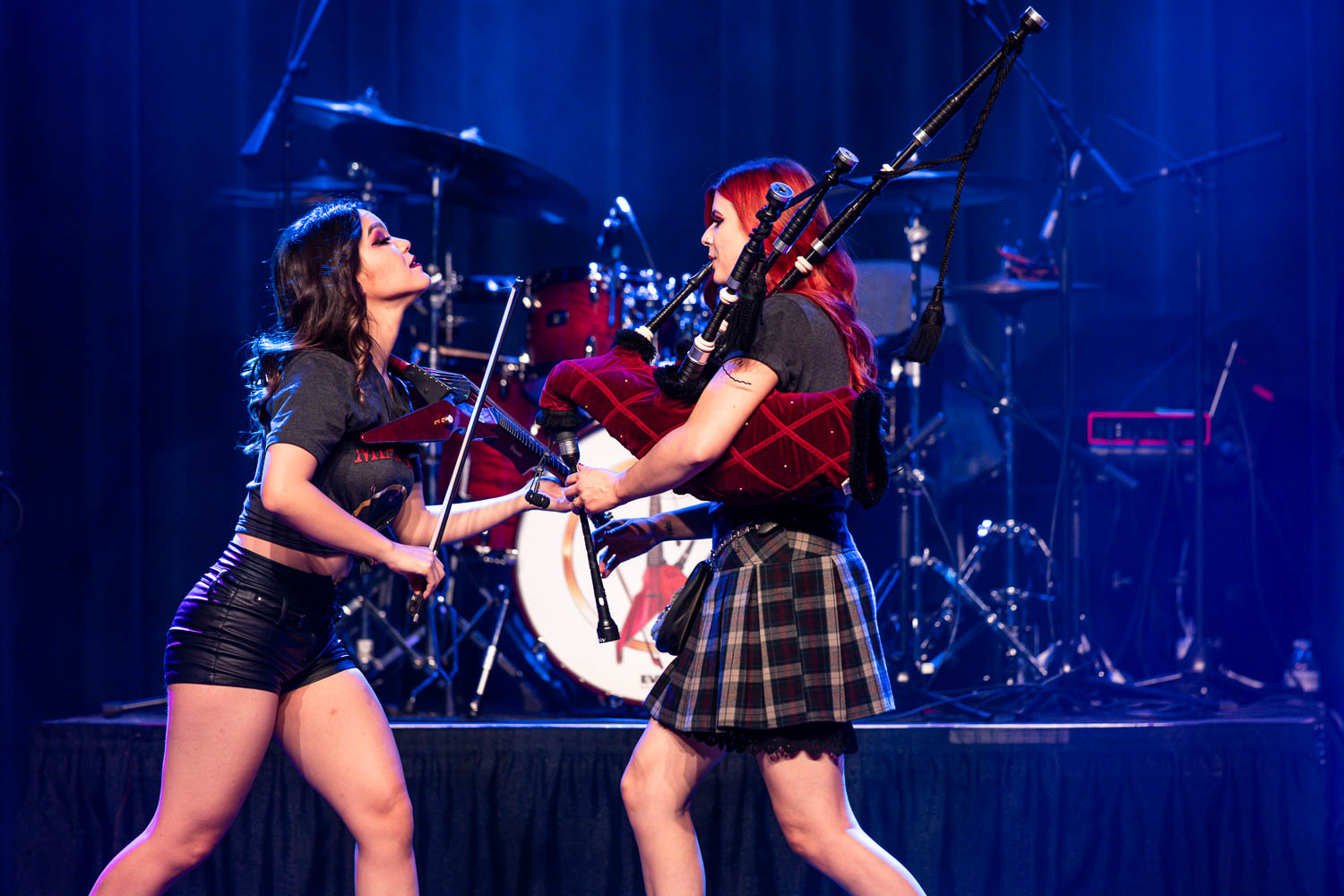 Mia X Ally performing at the Harrah's VooDoo Lounge in Kansas City, Missouri on November 10, 2023.