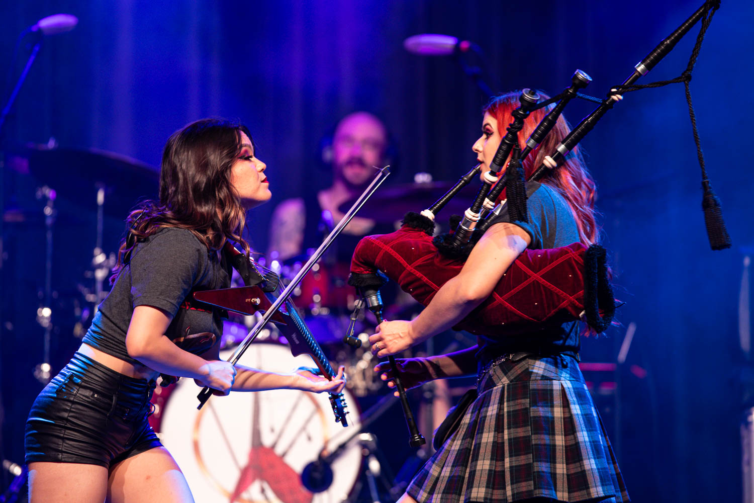 Mia X Ally performing at the Harrah's VooDoo Lounge in Kansas City, Missouri on November 10, 2023.