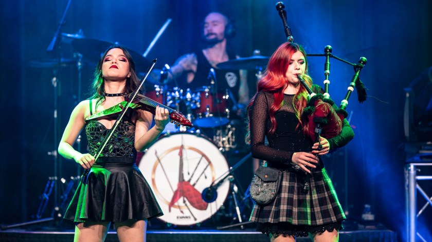 Mia X Ally performing at the Harrah's VooDoo Lounge in Kansas City, Missouri on November 10, 2023.