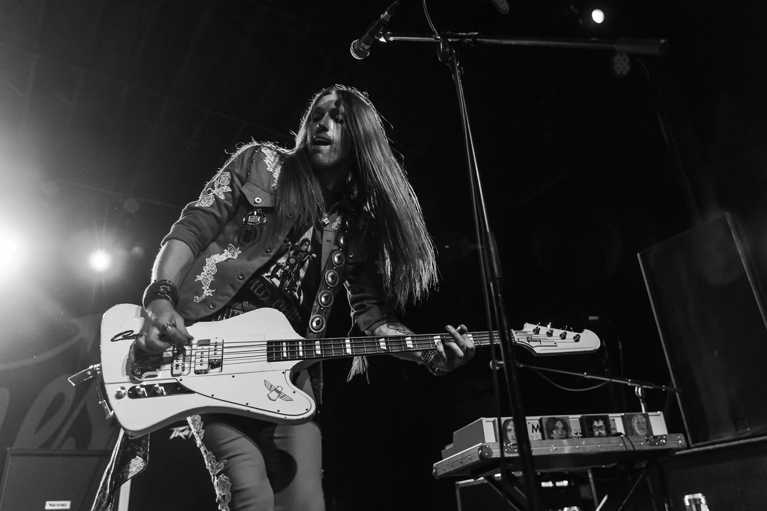 Jon Green, bass guitarist of the Comancheros