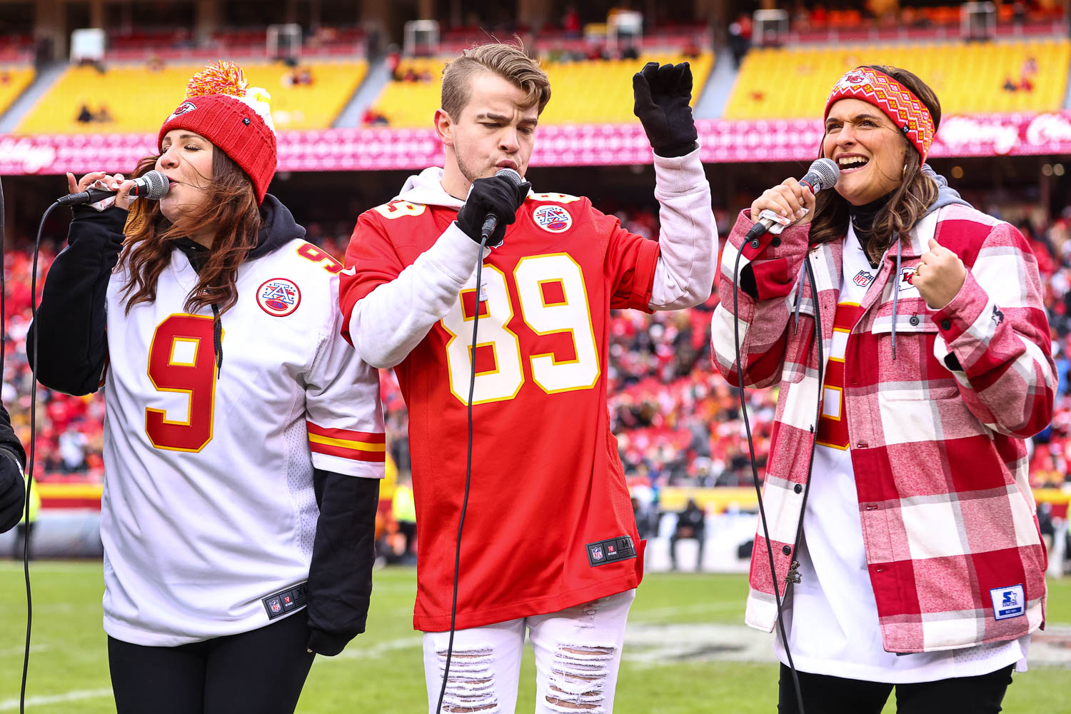 Alto Missy Melkonian, Baritone Nick Zuelsdorf, and Soprano Kathryn Marie of The Trills