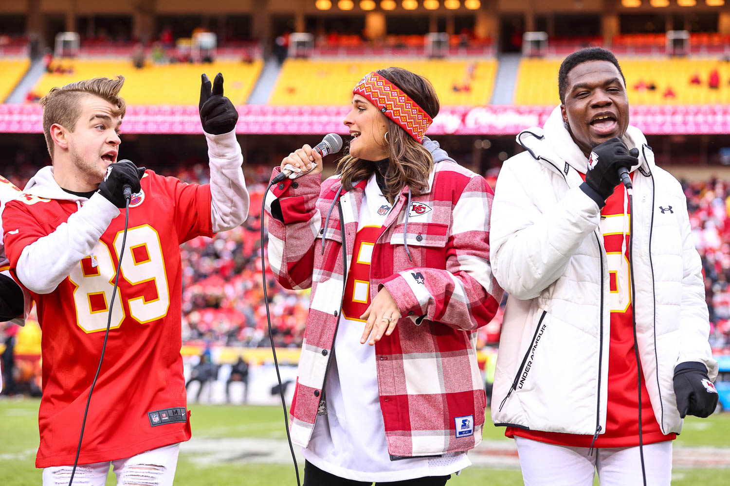 Baritone Nick Zuelsdorf, Soprano Kathryn Marie, and Tenor William Damanka Jr. of The Trills