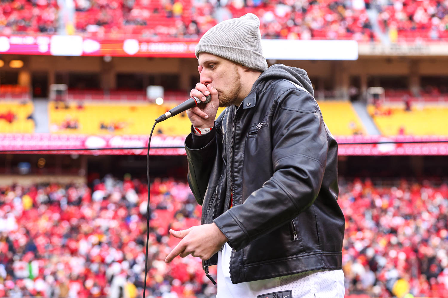 Beatboxer Aaron Bayne of The Trills