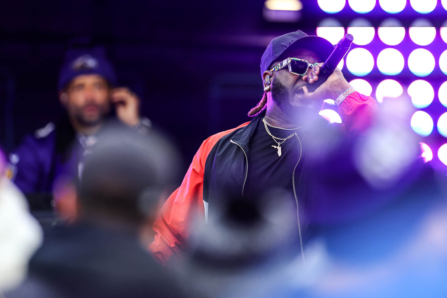 T-Pain performing at halftime during of AFC Championship Game between the Kansas City Chiefs and the Baltimore Ravens on Sunday, January 28, 2024 in Baltimore.