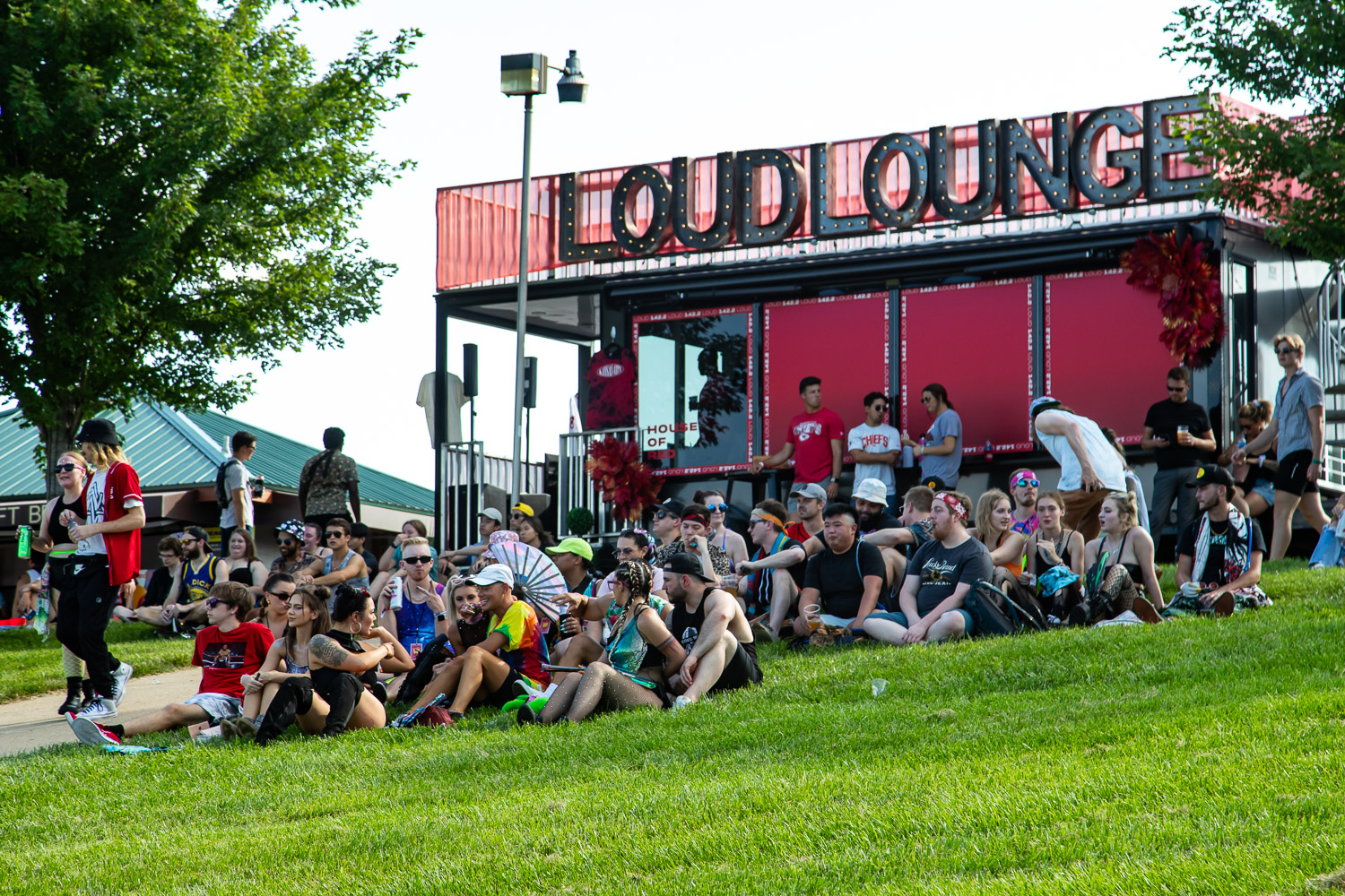 The Kansas City Chiefs hosted a special "House of Red" activation on day one of Breakaway Festival at Azura Amphitheater on August 5, 2022 in Bonner Springs, KS.