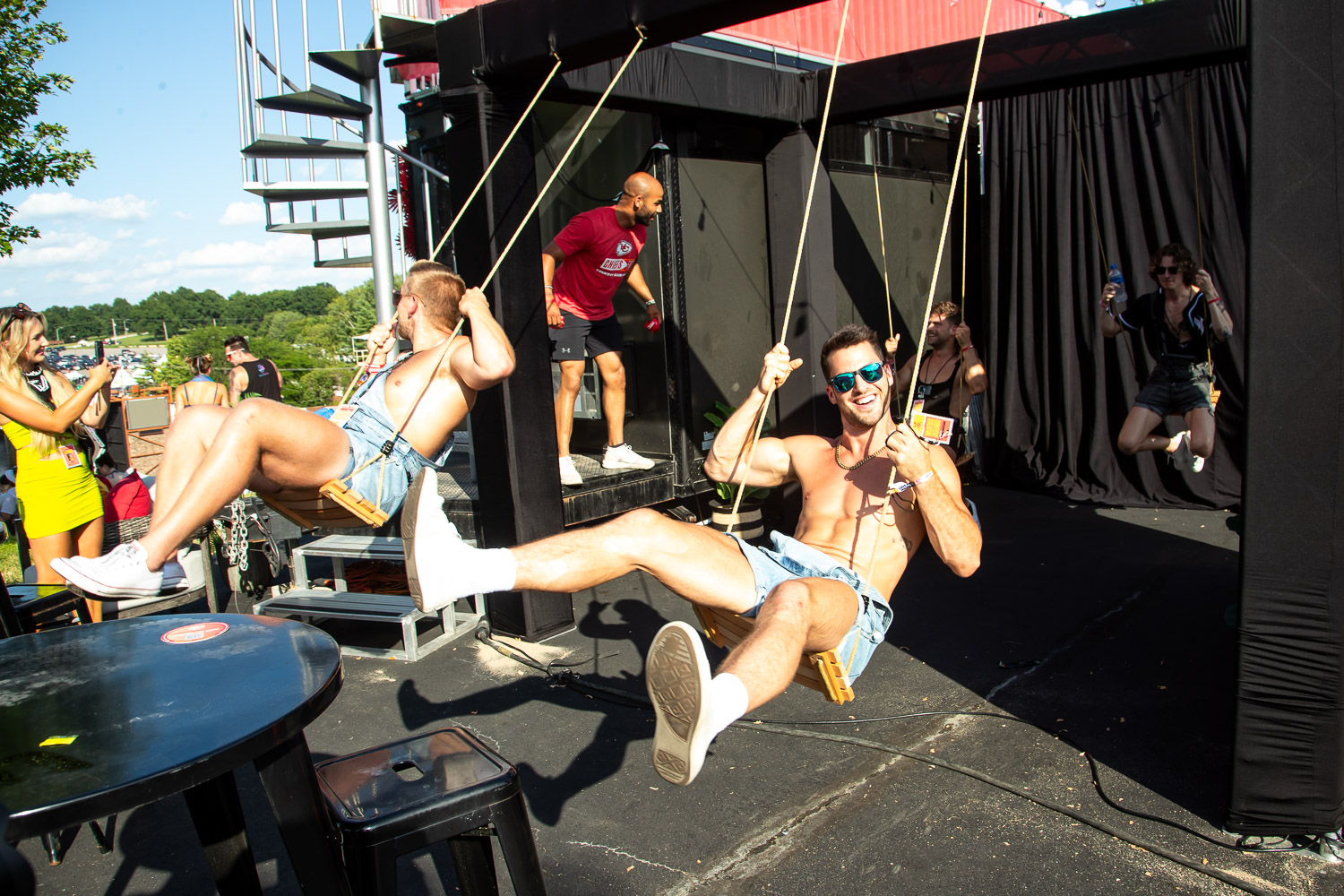 The Kansas City Chiefs hosted a special "House of Red" activation on day one of Breakaway Festival at Azura Amphitheater on August 5, 2022 in Bonner Springs, KS.