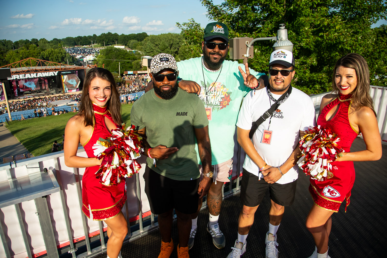 The Kansas City Chiefs hosted a special "House of Red" activation on day one of Breakaway Festival at Azura Amphitheater on August 5, 2022 in Bonner Springs, KS.