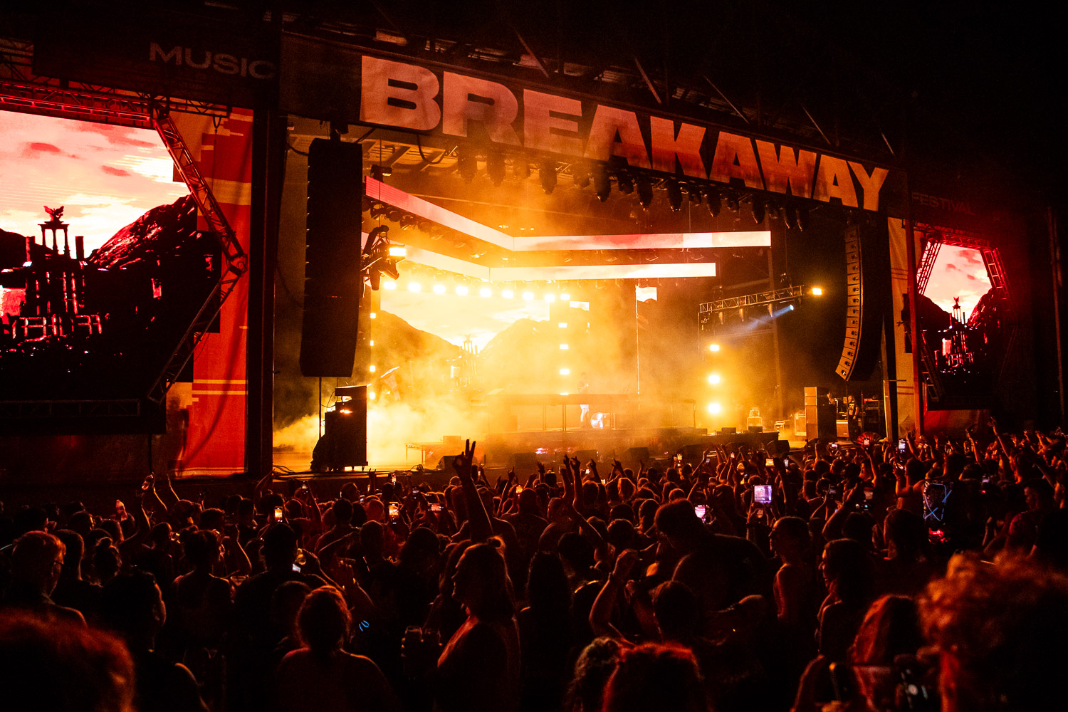 Illenium performing on day one of Breakaway Festival at Azura Amphitheater on August 5, 2022 in Bonner Springs, KS.