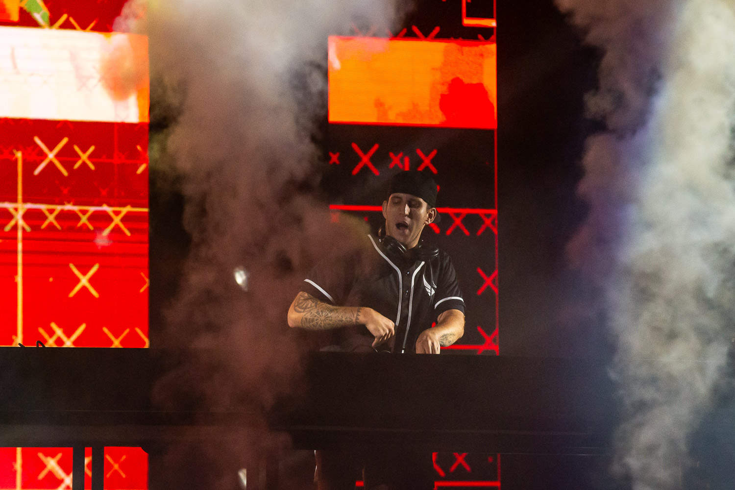 Illenium performing on day one of Breakaway Festival at Azura Amphitheater on August 5, 2022 in Bonner Springs, KS.