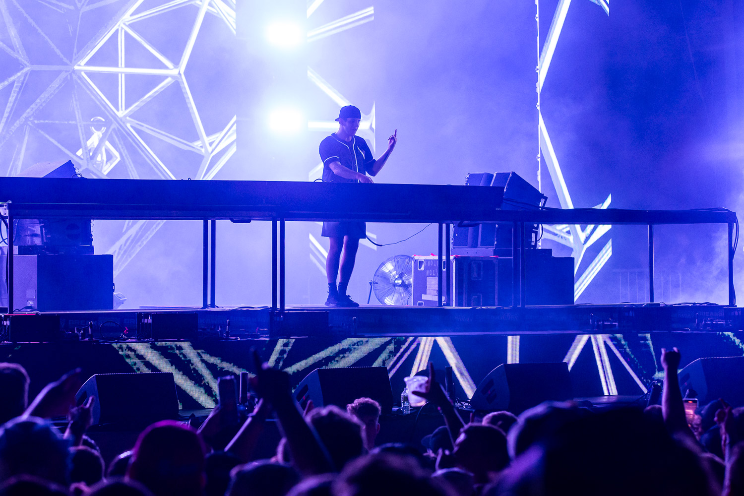 Illenium performing on day one of Breakaway Festival at Azura Amphitheater on August 5, 2022 in Bonner Springs, KS.