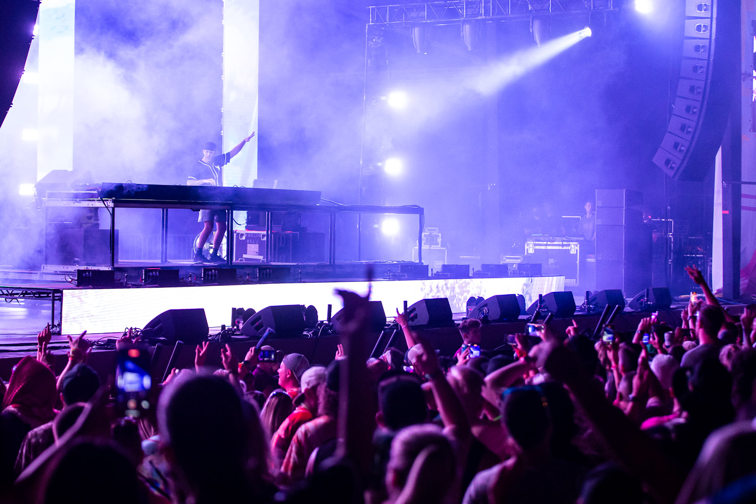 Illenium performing on day one of Breakaway Festival at Azura Amphitheater on August 5, 2022 in Bonner Springs, KS.