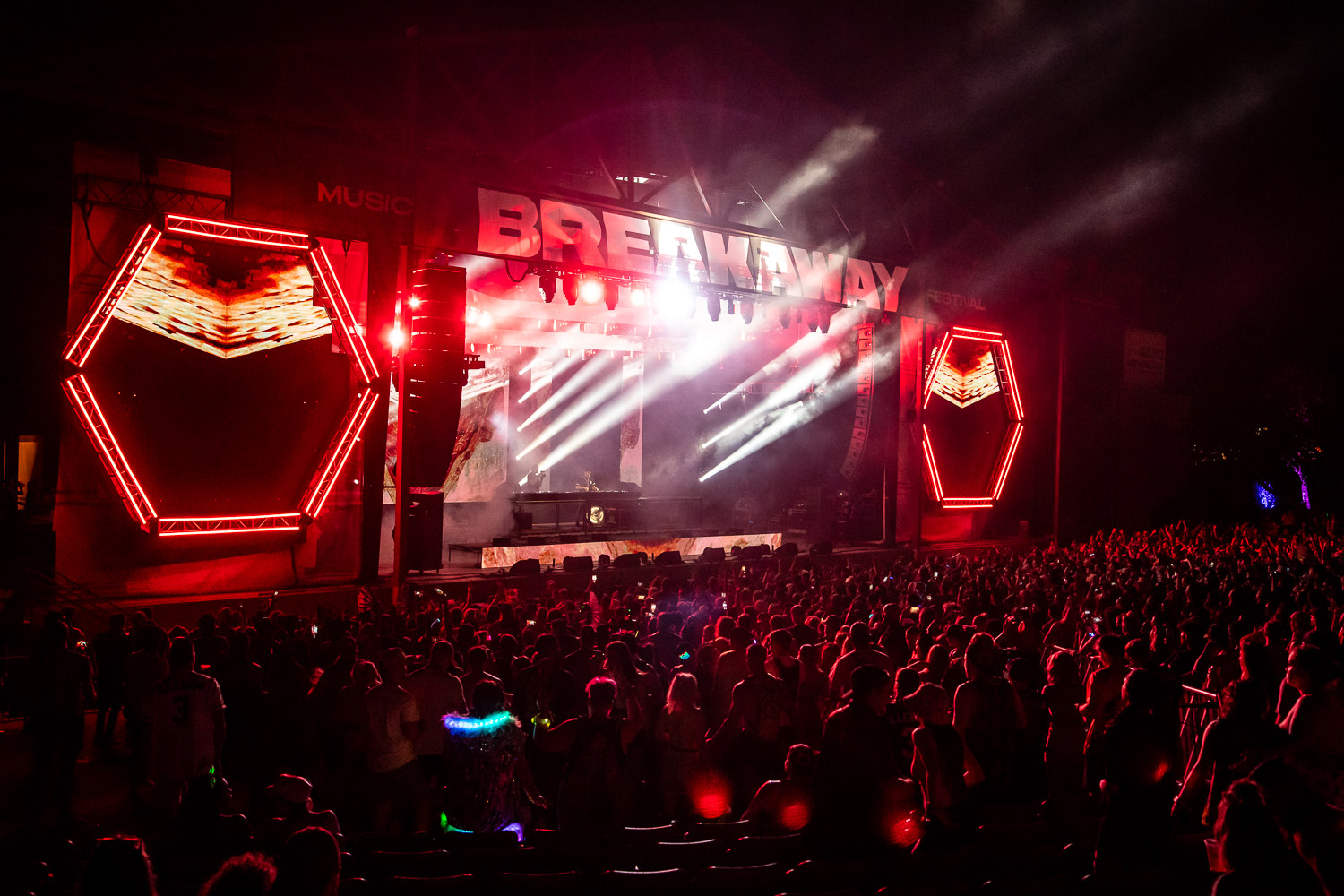 Illenium performing on day one of Breakaway Festival at Azura Amphitheater on August 5, 2022 in Bonner Springs, KS.