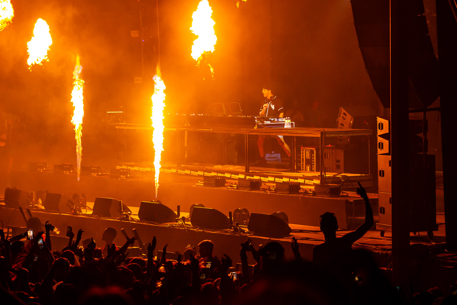 Illenium performing on day one of Breakaway Festival at Azura Amphitheater on August 5, 2022 in Bonner Springs, KS.