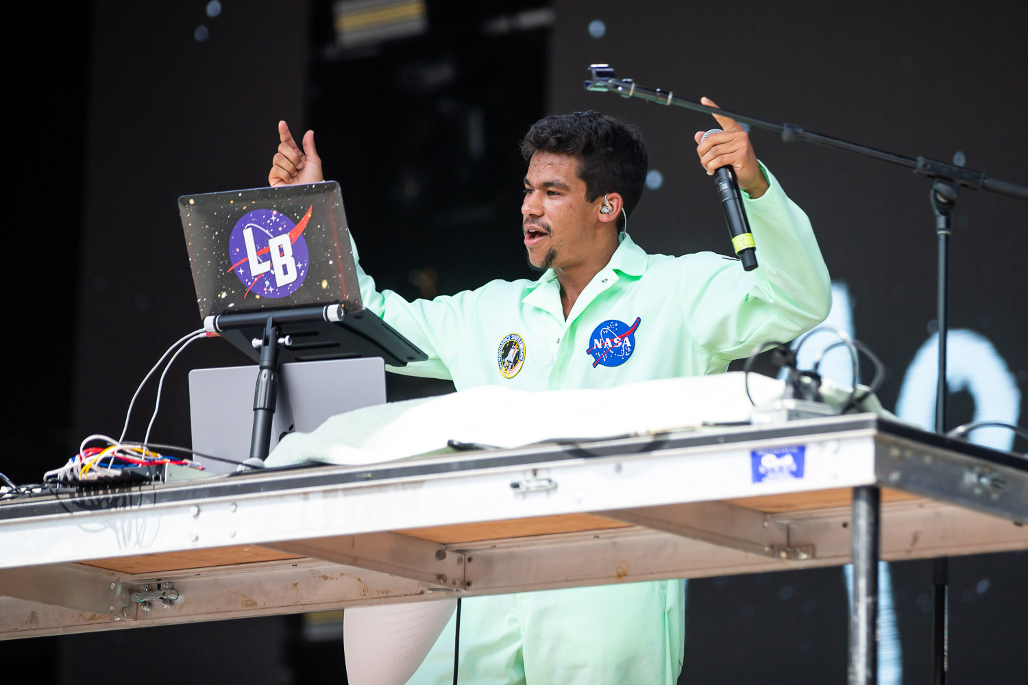 Moonlander performing on day two of Breakaway Festival at Azura Amphitheater on August 6, 2022 in Bonner Springs, KS.