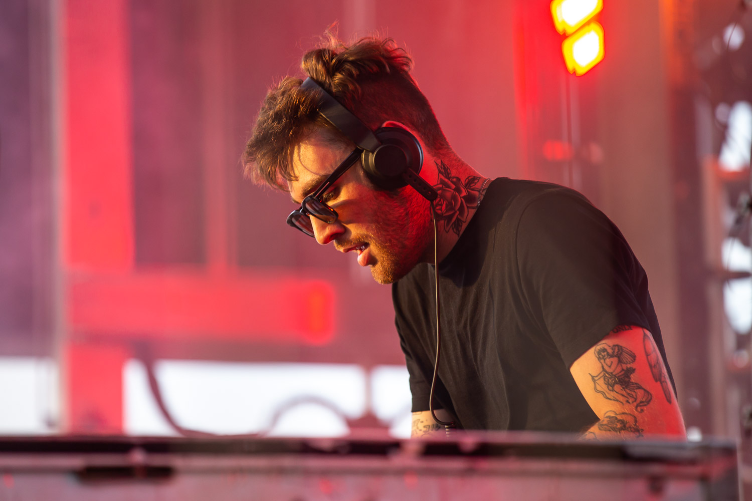 Yung Bae performing on day two of Breakaway Festival at Azura Amphitheater on August 6, 2022 in Bonner Springs, KS.