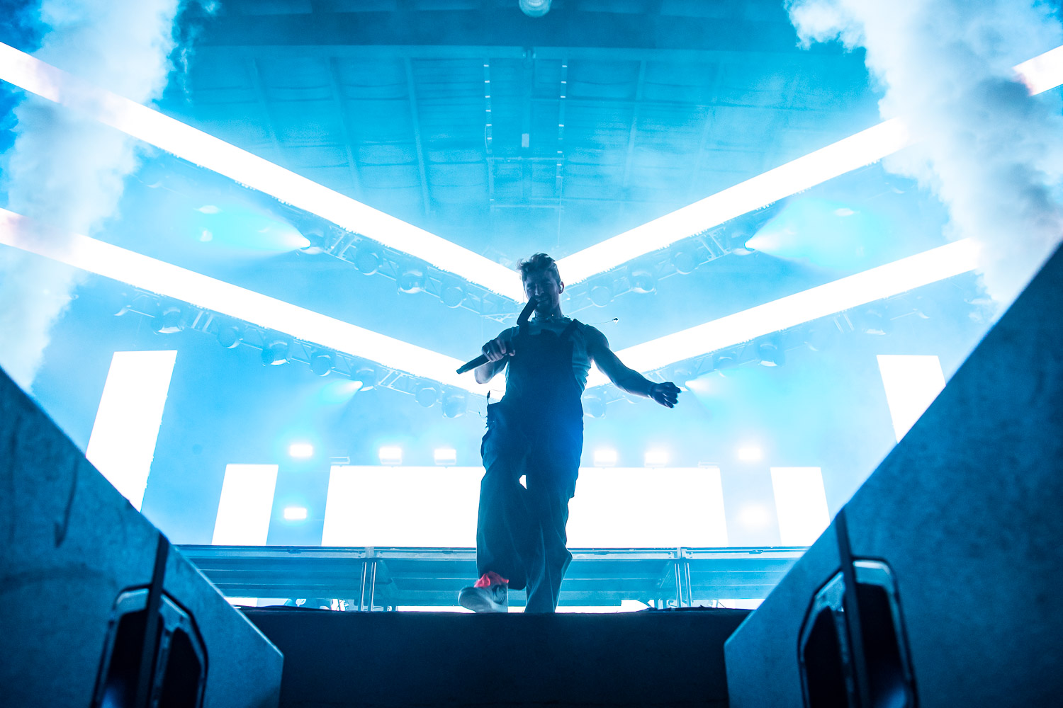 The Chainsmokers performing on day two of Breakaway Festival at Azura Amphitheater on August 6, 2022 in Bonner Springs, KS.