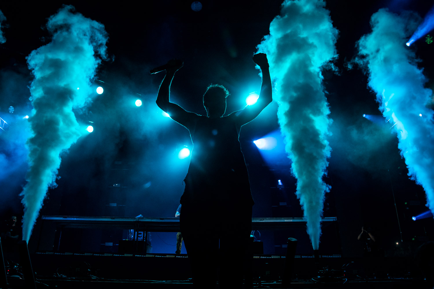 The Chainsmokers performing on day two of Breakaway Festival at Azura Amphitheater on August 6, 2022 in Bonner Springs, KS.