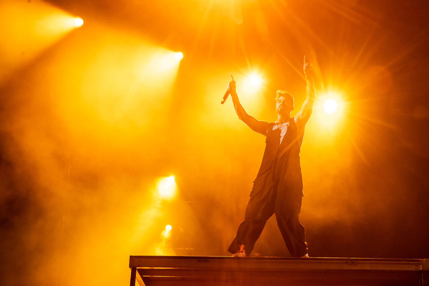 The Chainsmokers performing on day two of Breakaway Festival at Azura Amphitheater on August 6, 2022 in Bonner Springs, KS.