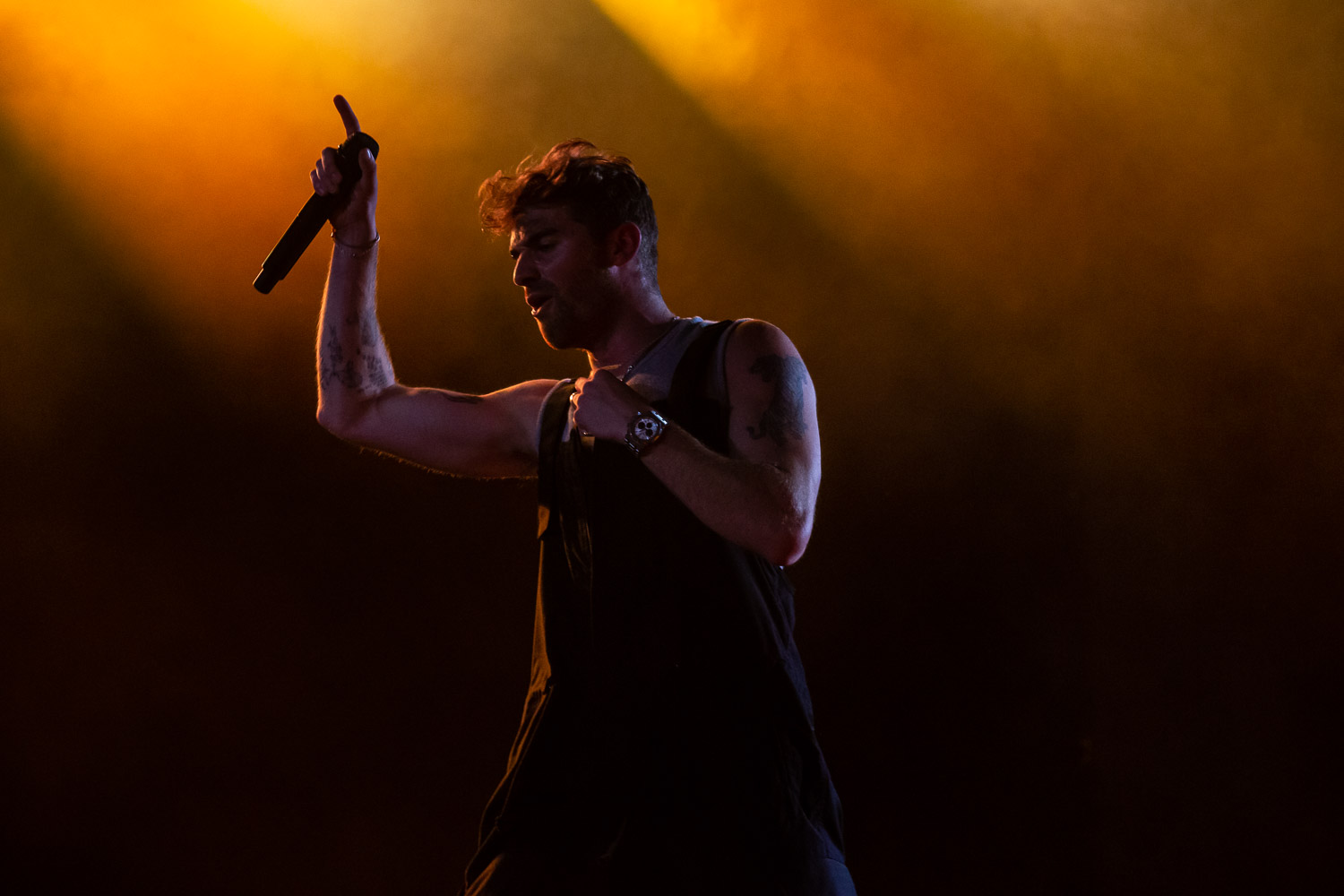 The Chainsmokers performing on day two of Breakaway Festival at Azura Amphitheater on August 6, 2022 in Bonner Springs, KS.