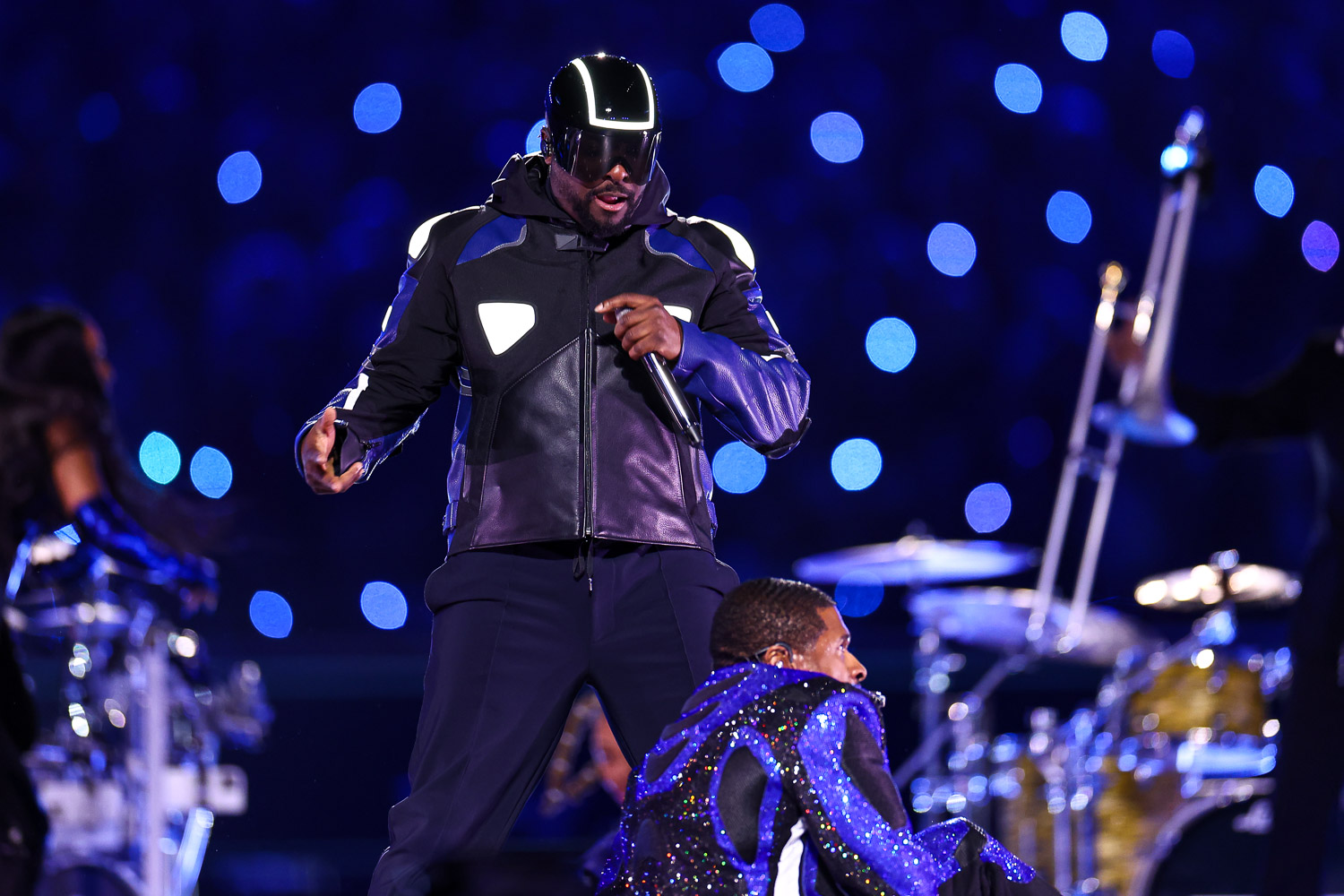 Special guest will.i.am performing during halftime of the NFL Super Bowl 58 football game between the Kansas City Chiefs and the San Francisco 49ers, Sunday, Feb. 11, 2024, in Las Vegas.