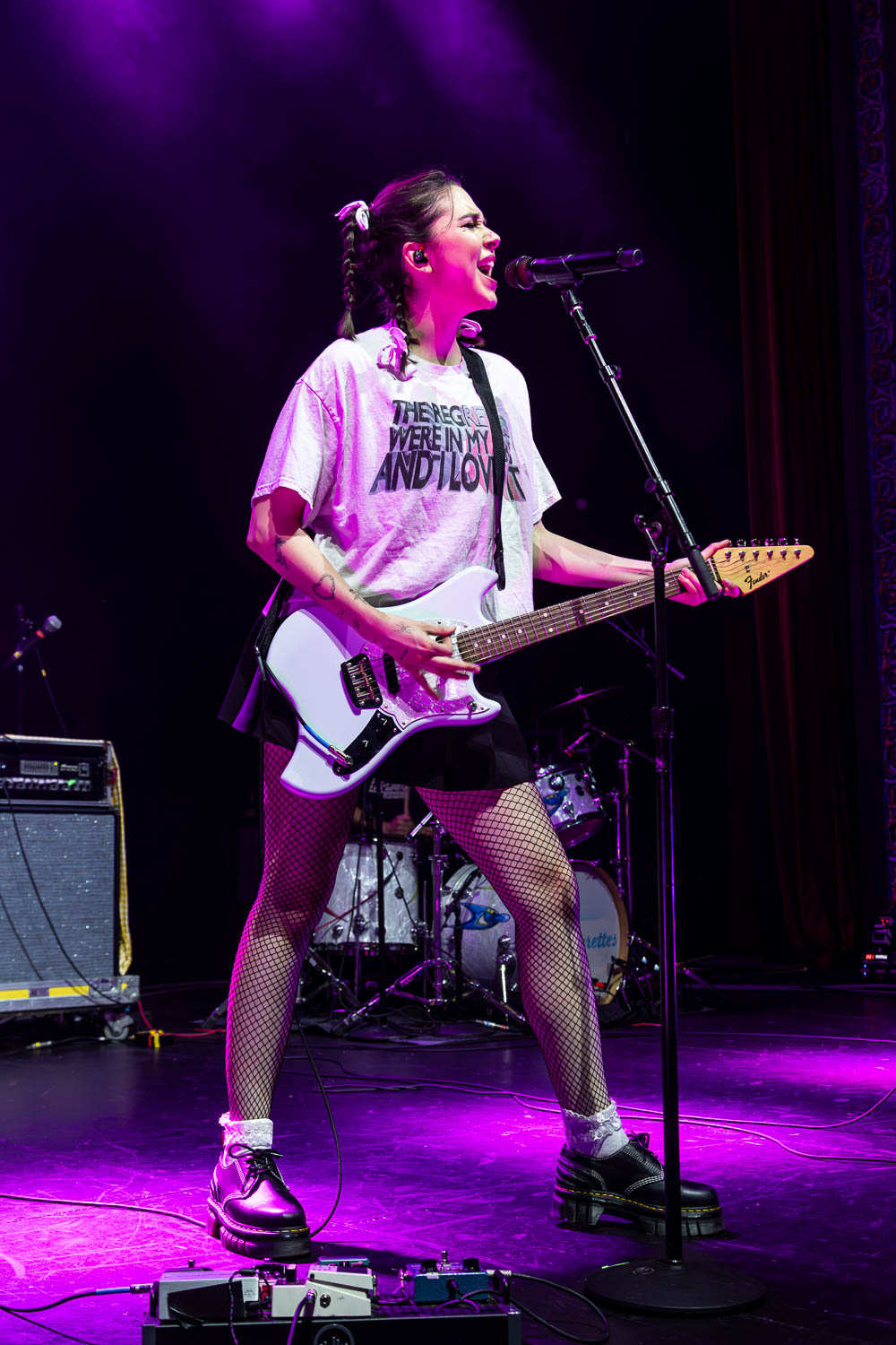 Lydia Night, vocalist and rhythm guitarist of the Regrettes