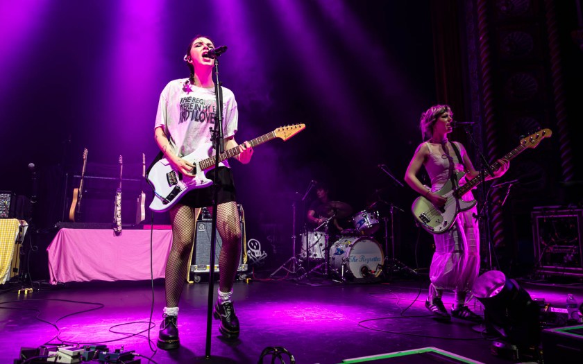 Lydia Night, vocalist and rhythm guitarist of the Regrettes